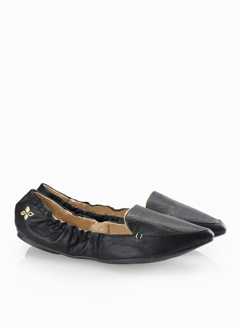 BUTTERFLYTWISTS Amber Snake Print Slip Ons