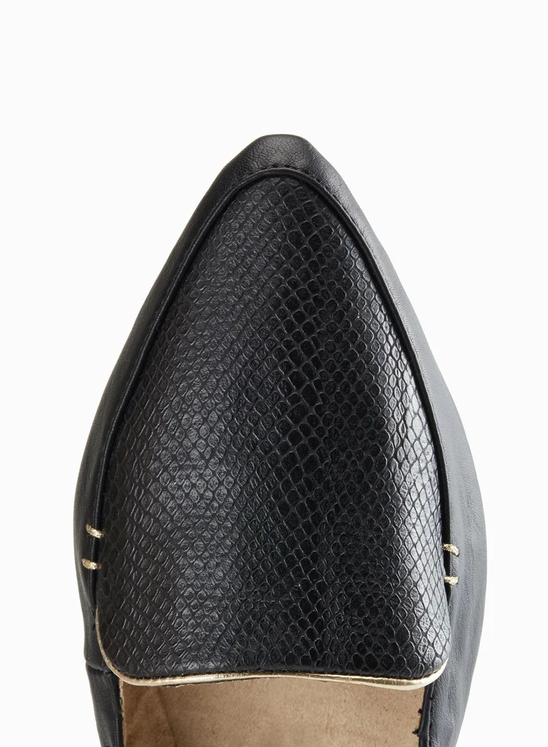 BUTTERFLYTWISTS Amber Snake Print Slip Ons