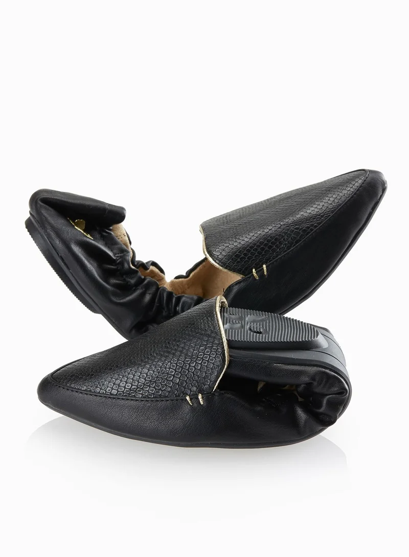 BUTTERFLYTWISTS Amber Snake Print Slip Ons