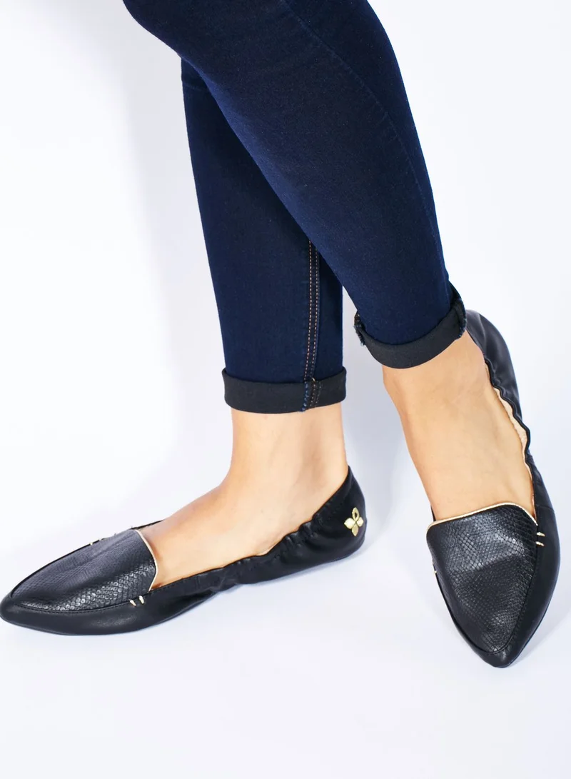 BUTTERFLYTWISTS Amber Snake Print Slip Ons