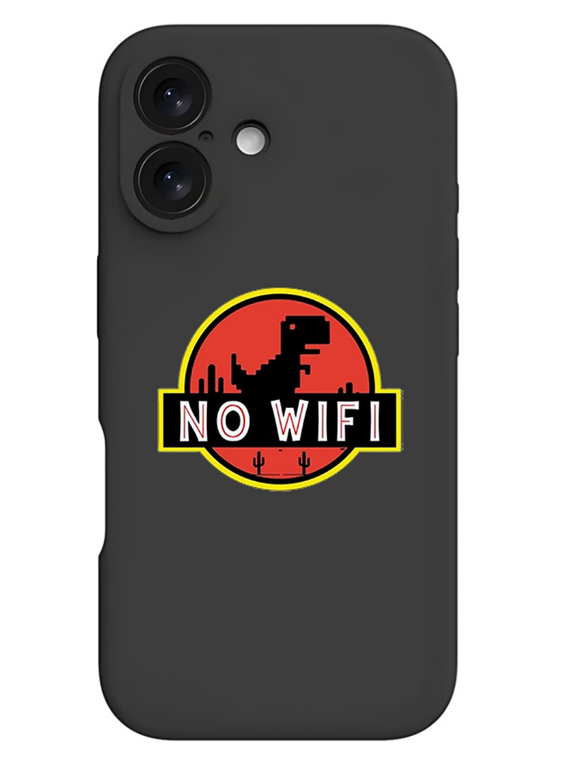 Theodor Protective Slim Fit Case Liquid Silicone Cover with Full Body Protection Anti-Scratch Shockproof Case For Apple iPhone 17 (Black) No wifi - Image 1