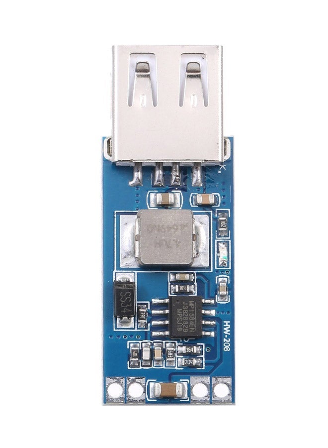 NIBEMINENT USB Step-Down Voltage Regulator Power Module Blue/Silver 4.5cm  - Image 1