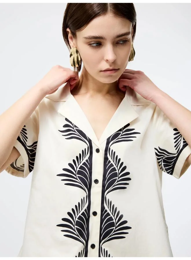 French Connection Sherry Viscose Printed Top