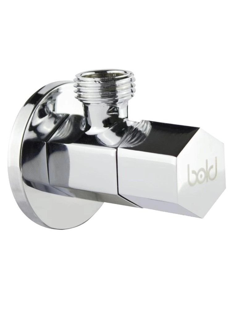 Bold 1-Way Brass Angle Valve 9 x 6 x 4 cm