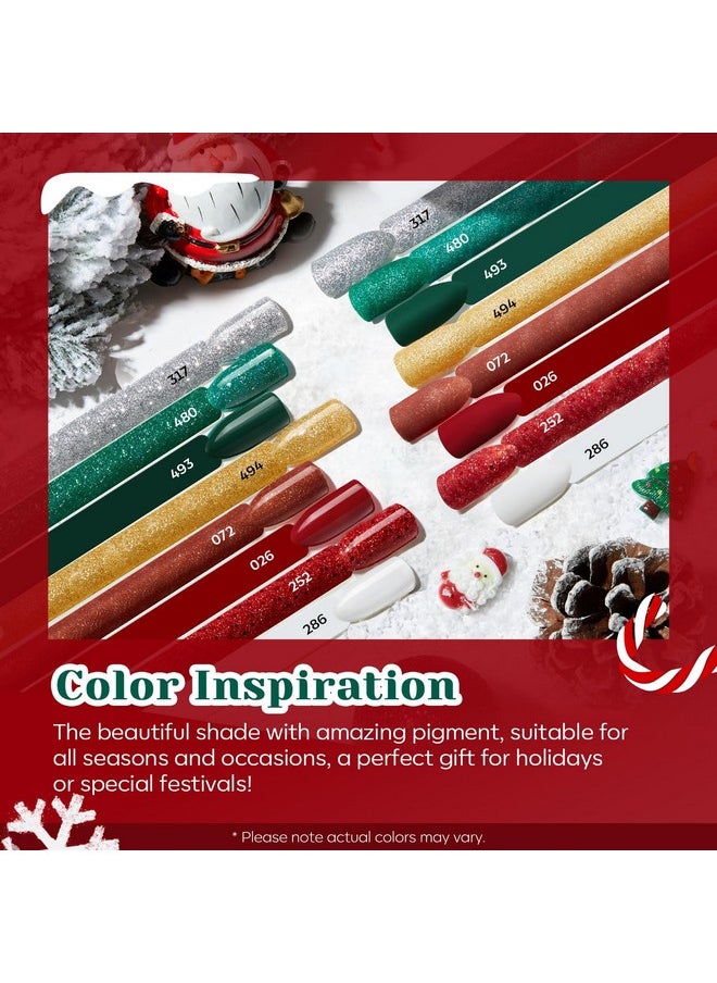 AZUREBEAUTY AZUREBEAUTY 30Pcs Dip Powder Nail Kit Starter, 8 Colors Green Red Gold Silver White with Nail Sticks, Nail Art Liquid Set with Matte/Base/Top Coat Activator for French Manicur  - Image 2