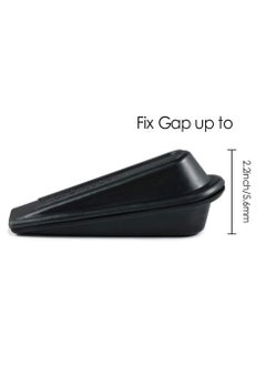 sokany 5 Packs Rubber Doorstopper, Door Draft Stopper, Wedge Suitable Doorstopper for All Floors Non-scratching and Anti-Slip Design, Door Bottom Draft Blocker Dust and Noise Insulation (Black)  - Image 3