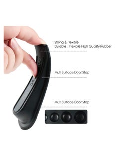 sokany 5 Packs Rubber Doorstopper, Door Draft Stopper, Wedge Suitable Doorstopper for All Floors Non-scratching and Anti-Slip Design, Door Bottom Draft Blocker Dust and Noise Insulation (Black)  - Image 4