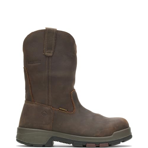 Wolverine Men's Cabor Waterproof Wellington Work Boot,Dark Brown,10.5 XW US - Image 1