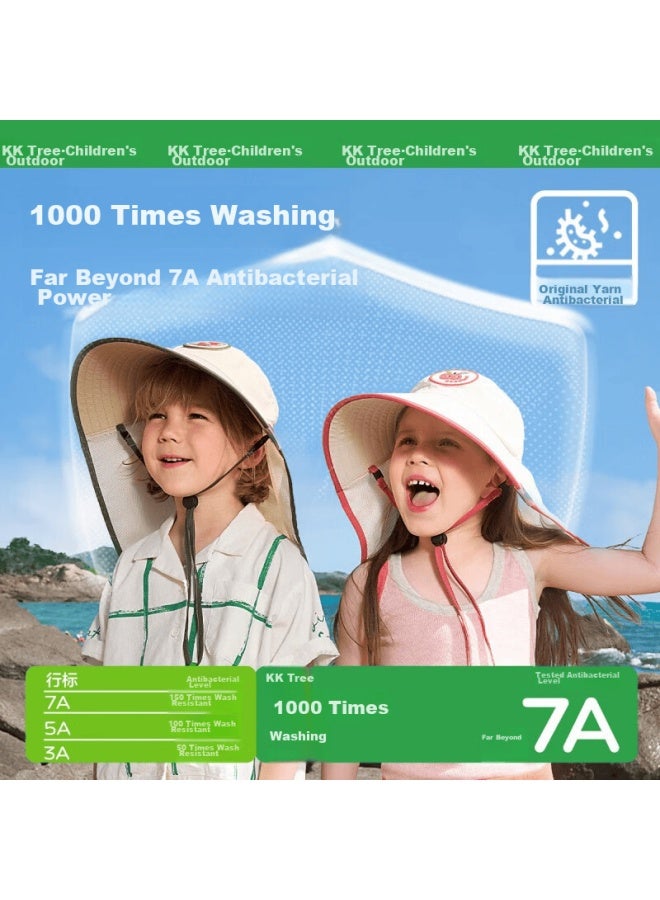 Kocotree Children's Sun Protection Hat, Uv-resistant Baby Sun Visor, Summer Boys Girls Sunhat, Beach Wide-brimmed Hat - Image 4