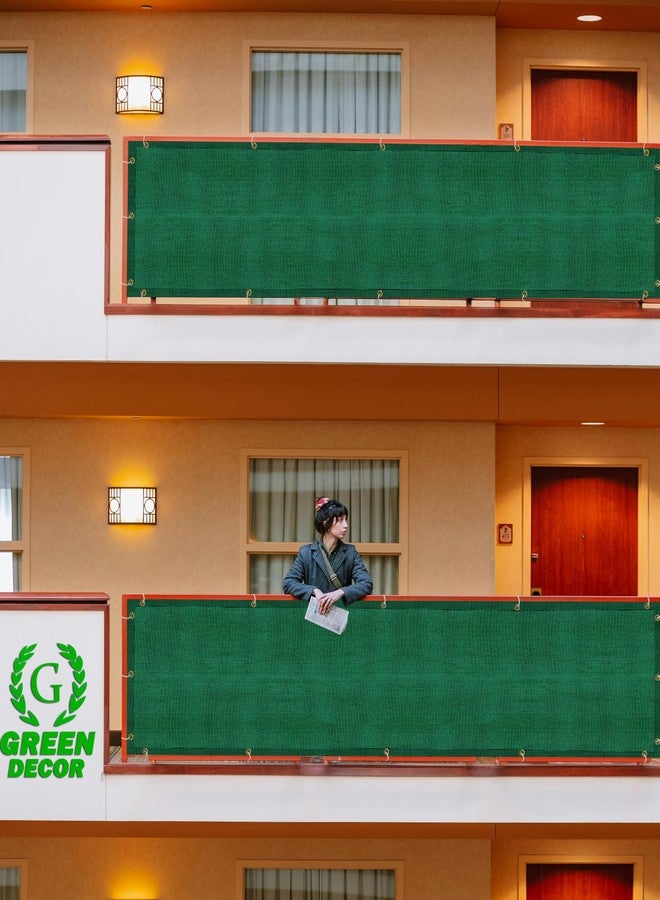 GREEN DECOR HDPE Fabric Self Fold Baby Kids Safety Net Protector for Balcony & Staircase Railing Guard,Balcony Stairway Net Baby Safety Products for Indoor&Outdoor(Green Black Color, 1X3 MTR) - Image 5