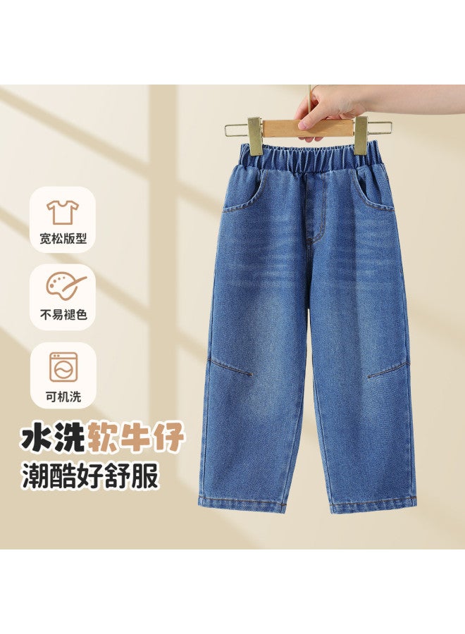 peppa Pig Spring Boys' Fashion Versatile Casual Pants - Kids' Comfortable Jeans - Image 2