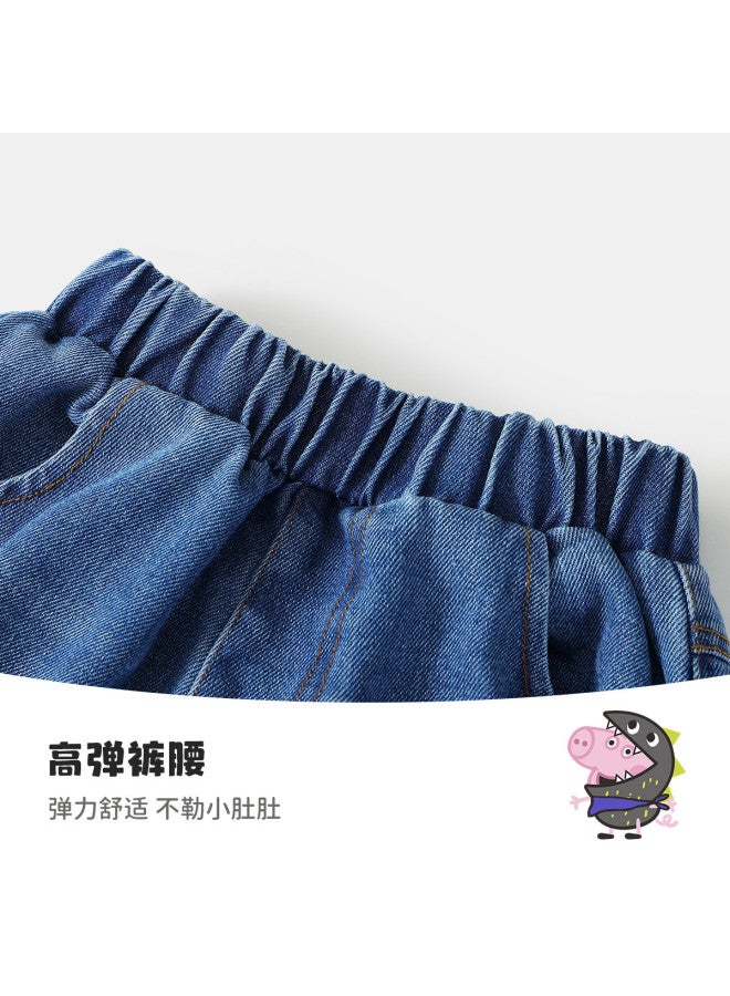 peppa Pig Spring Boys' Fashion Versatile Casual Pants - Kids' Comfortable Jeans - Image 5