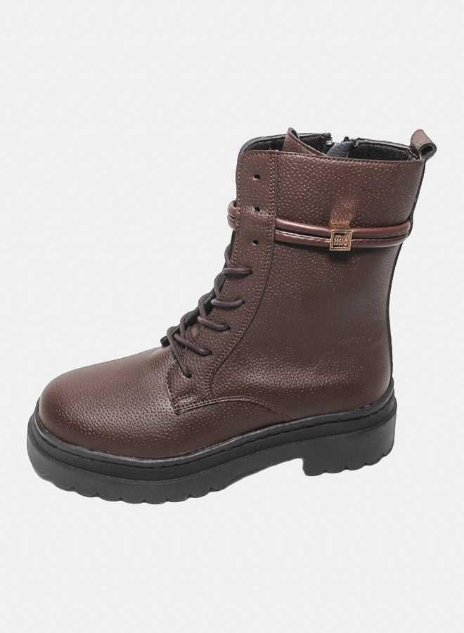 Glitter Women Half-Boots - Brown - Image 2