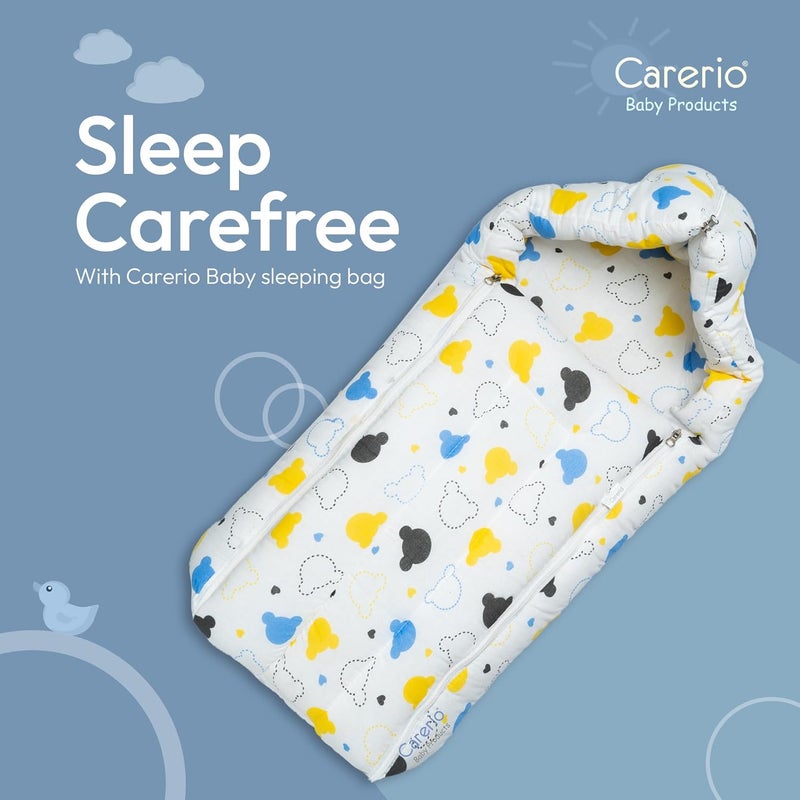 CARERIO Carerio Baby Sleeping Bag Carry Nest Cotton Baby Bedding for New Born Infant Portable Bassinet for Baby Carrying co Sleeping Unisex Baby Sleeping Bed 06 - Image 5