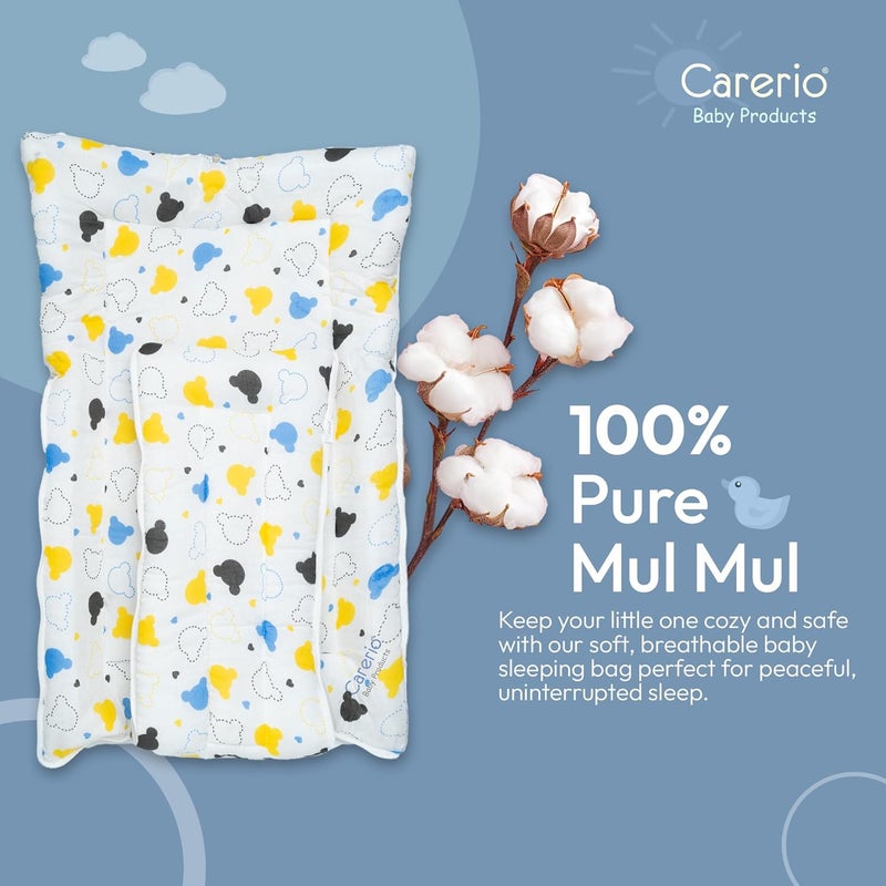 CARERIO Carerio Baby Sleeping Bag Carry Nest Cotton Baby Bedding for New Born Infant Portable Bassinet for Baby Carrying co Sleeping Unisex Baby Sleeping Bed 06 - Image 3