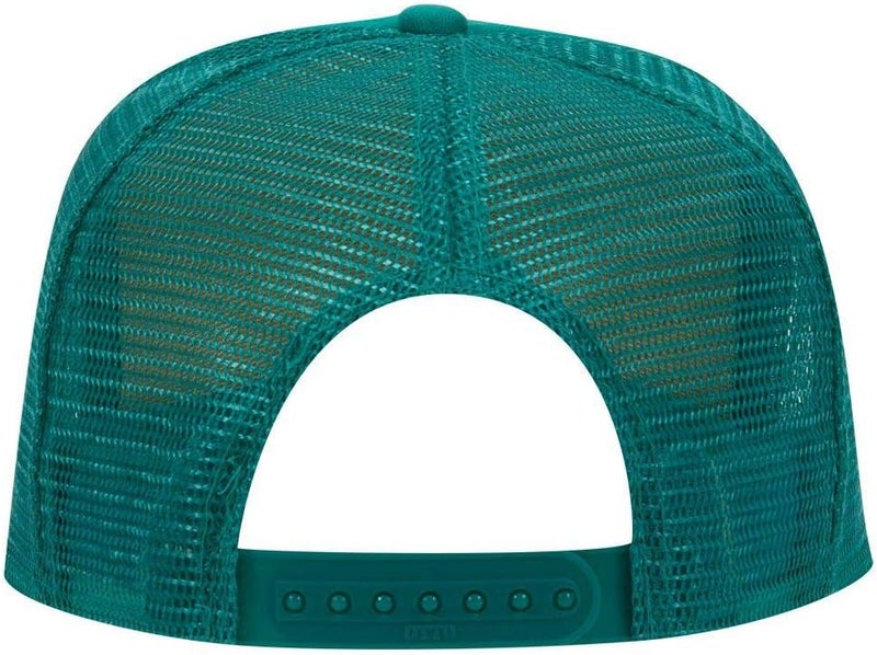OTTO Polyester Foam Front 5 Panel High Crown Mesh Back Trucker Hat - Image 3