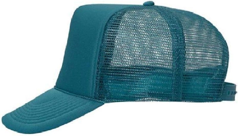 OTTO Polyester Foam Front 5 Panel High Crown Mesh Back Trucker Hat - Image 5