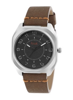 French Connection Men's Analog Quartz Black Dial Leather Band Watch FK00014B - 42mm  - Image 4