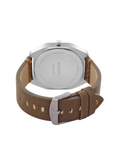 French Connection Men's Analog Quartz Black Dial Leather Band Watch FK00014B - 42mm  - Image 3