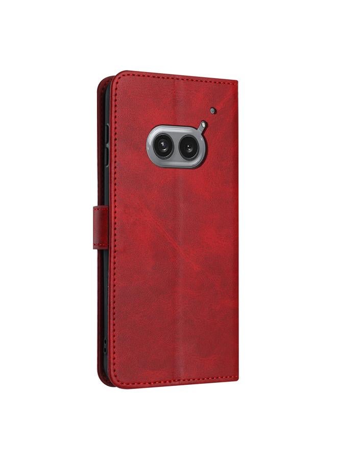 S-TOP Case For Nothing Phone 2a / 2a Plus Solid Calf Texture Flip Leather Phone Case - Image 3