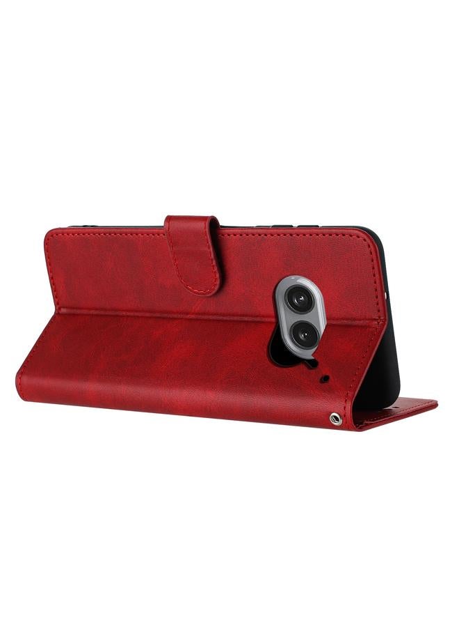 S-TOP Case For Nothing Phone 2a / 2a Plus Solid Calf Texture Flip Leather Phone Case - Image 4