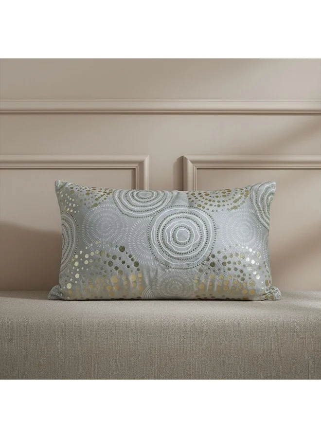دانوب هوم Danube Home Gleam Velvet Cushion Cover Ghost Blue 30x50cm | Velvet Couch Pillow Cover For Living Room, Bed Room