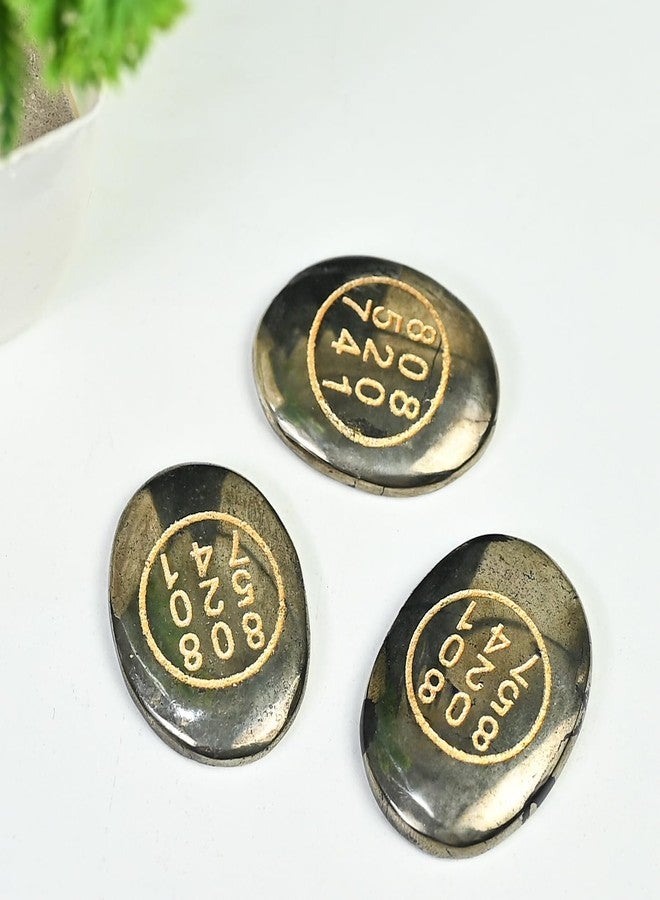HindCraft Good Luck Stone Pyrite Zibu Symbol Coin For Financial Growth & Abundance - Fortune & Wealth Magnet, Reiki Healing, Vastu Decor For Home & Office - 808 520 741,Fantasy,Golden - Image 4