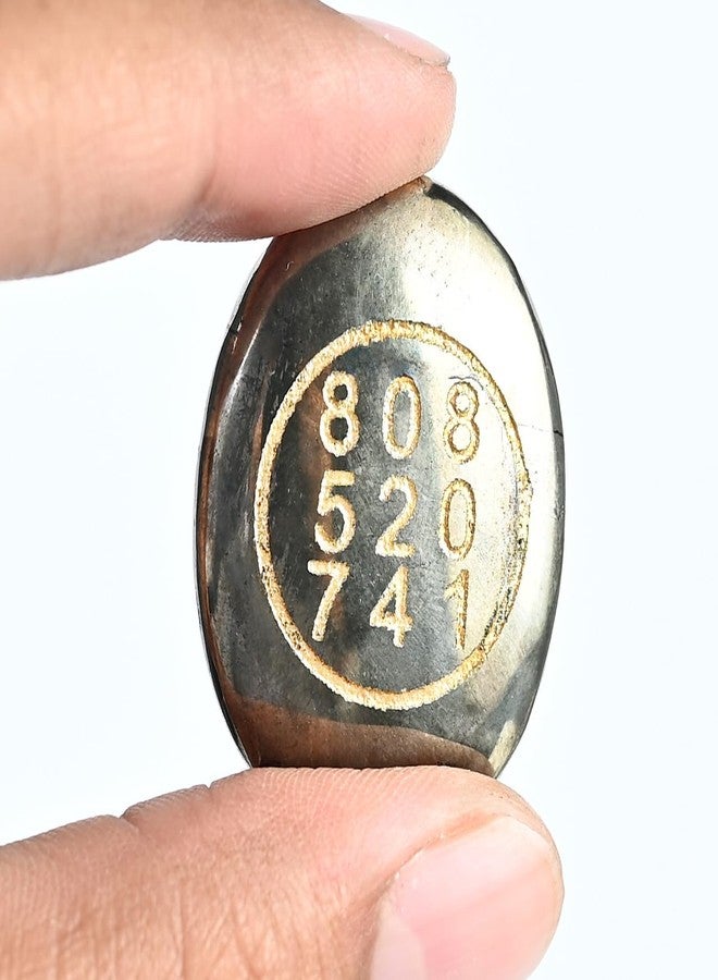 HindCraft Good Luck Stone Pyrite Zibu Symbol Coin For Financial Growth & Abundance - Fortune & Wealth Magnet, Reiki Healing, Vastu Decor For Home & Office - 808 520 741,Fantasy,Golden - Image 2