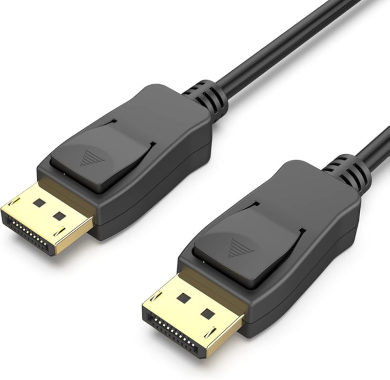 كابل BENFEI [معتمد من VESA] DisplayPort إلى DisplayPort بطول 1.8 متر، كابل DP إلى DP ذكر إلى ذكر، يدعم دقة 4K@60Hz و2K@165Hz، متوافق مع أجهزة Lenovo وDell وHP وASUS وغيرها.
