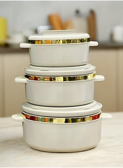 Cady One A set of food containers to preserve heat, consisting of 3 pieces (1000, 1500, 2500) ml 