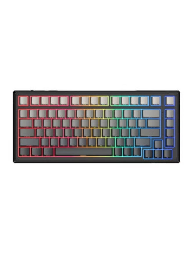 onikuma G83 Wireless Gaming Keyboards, Gasket Mechanical Keyboard, 8000mAh Tri-Mode BT5.0/2.4GHz/USB-C ｜75% Hot Swappable Custom Keyboard｜RGB Backlit｜Pre-lubed Reaper Switches｜Side Printed PBT Keycaps - Image 2
