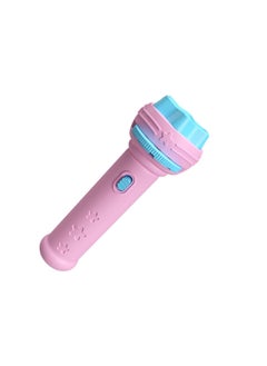 Cartoon Children's Projection Flashlight Mini Projector Baby Early Education Toys Stall Toys Gifts Wholesale-Color:Pink Flashlight