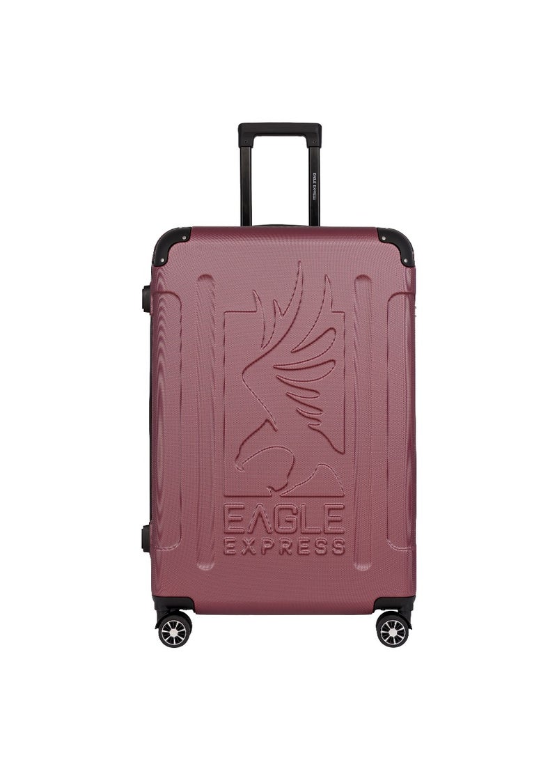 ايجل اكسبريس عربة حماية صلبة من مادة ABS مقاس 20 و24 و28 بوصة، مجموعة من 3 قطع باللون الأحمر الأرجواني - Image 2