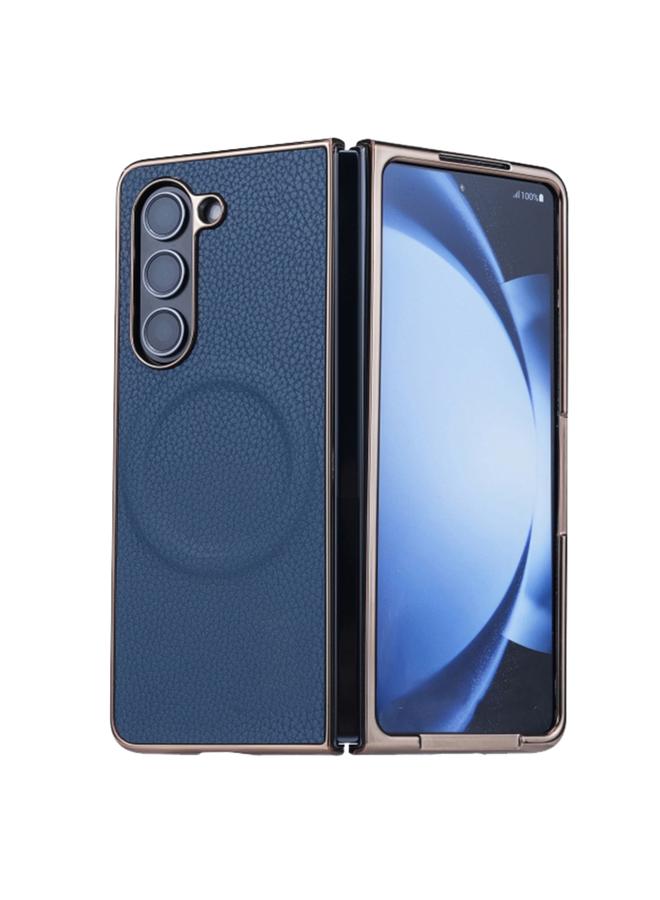 إيروريكس جراب لهاتف Samsung Galaxy Z Fold6، جراب هاتف MagSafe Litchi Texture ثلاثي الأجزاء قابل للطي - Image 1