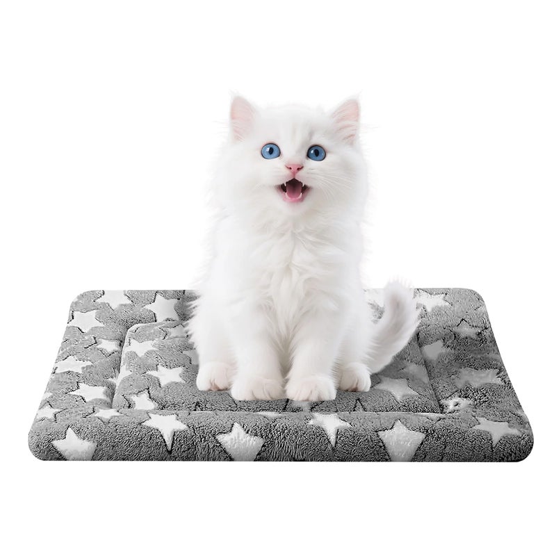 pobopobo Dog Bed Mat for Crate, Soft Kennel Pad, Durable Comfort Mat for Dogs and Cats, Home and Crate Use (Gray, 18"*14"*1.5") - Image 1