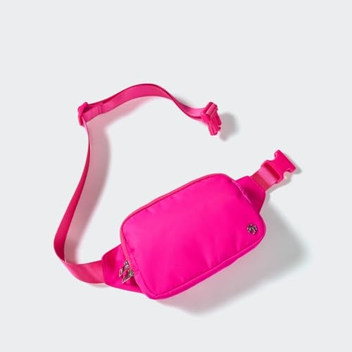Pander Belt Bag Large 2L, Nylon Fanny Pack Purse for Women and Men with Adjustable Strap, Sonic Pink - Image 2