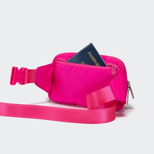Pander Belt Bag Large 2L, Nylon Fanny Pack Purse for Women and Men with Adjustable Strap, Sonic Pink - Image 4