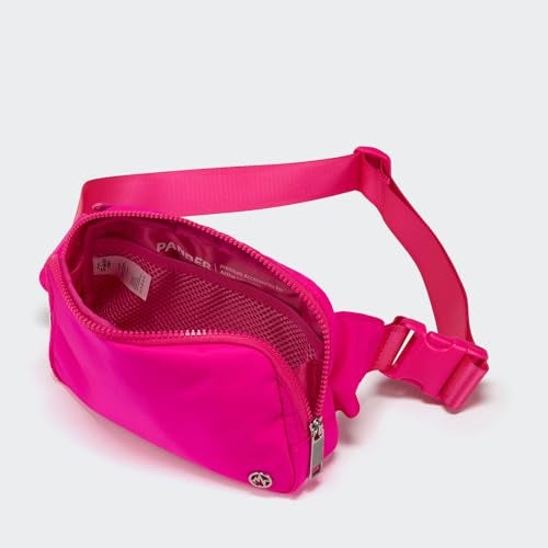 Pander Belt Bag Large 2L, Nylon Fanny Pack Purse for Women and Men with Adjustable Strap, Sonic Pink - Image 5
