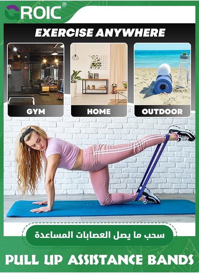 GROIC - Pull Up Assistance Bands,Up to 310 lbs Assistance, Adjustable and Replaceable Pull Up Assist Band,Heavy-Duty Assisted Pull Up Resistance Bands for Pull Up Assist Push Up Assist - Image 1