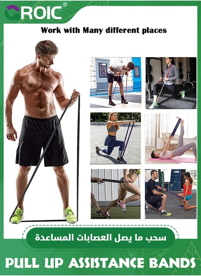 GROIC - Pull Up Assistance Bands,Up to 310 lbs Assistance, Adjustable and Replaceable Pull Up Assist Band,Heavy-Duty Assisted Pull Up Resistance Bands for Pull Up Assist Push Up Assist - Image 1