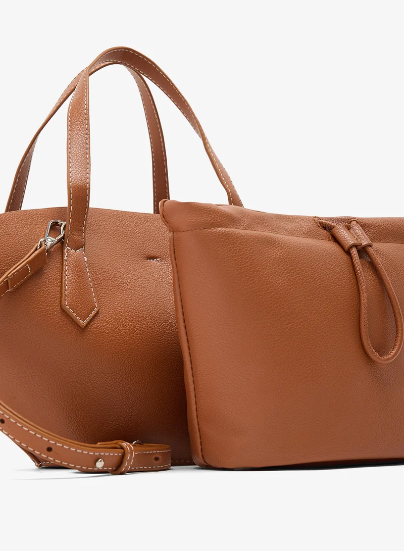 ELLA  Fan Tote With Tag Detail for Women | Best Price UAE