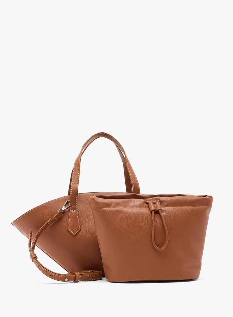 ايلا حقيبة يد مروحة بتفاصيل بطاقة