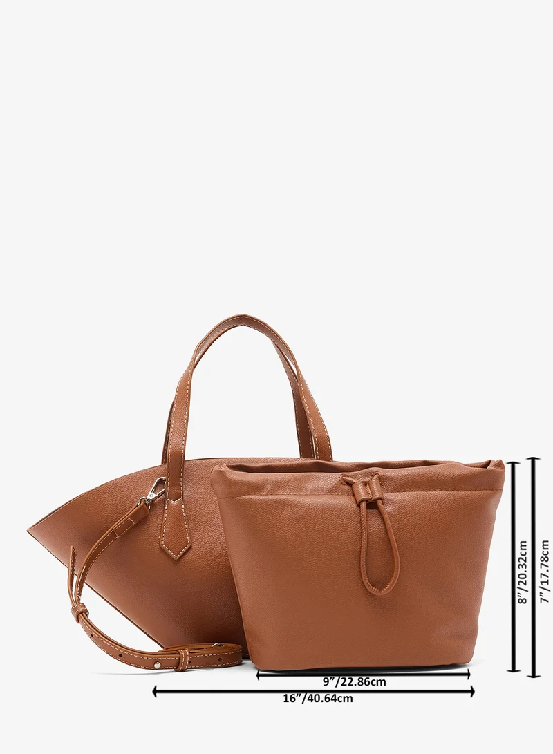 ELLA  Fan Tote With Tag Detail for Women | Best Price UAE