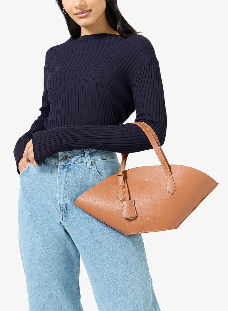 ELLA  Fan Tote With Tag Detail for Women | Best Price UAE