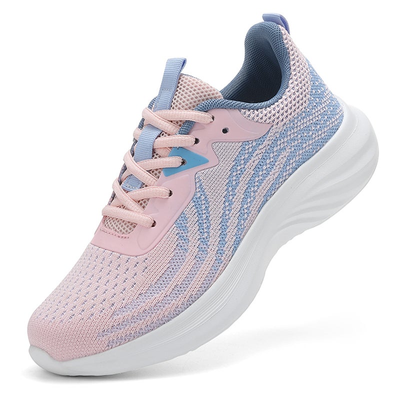Women's Breathable Mesh Lace-up Running Shoes - Image 5