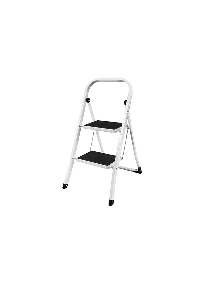 HASANAT ESSENTIALS Anti Slip Rubber Feet Heavy Duty Small Mini Kitchen 2 Step Ladder -150kg/330lbs 