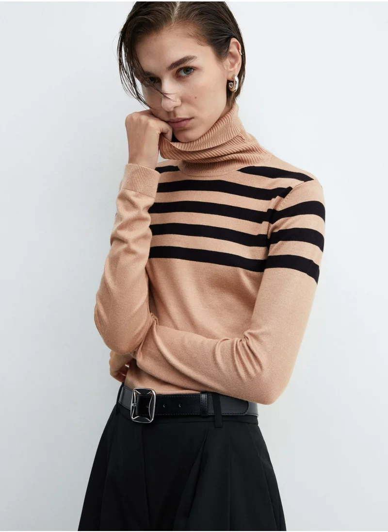 MANGO Turtle Neck Knitted Sweater