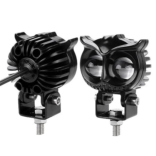 ELTRON TURBO 3 Month Warranty Owl Shape Imported Fog LED Light 12V-24V 55W Dc, Aluminium Material Yellow And White Beam Off-Roading Universal For All Motorcycle, Scooty, Car (Pack Of 1 With Switch) - Image 3