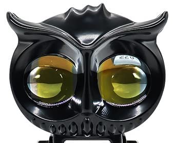 ELTRON TURBO 3 Month Warranty Owl Shape Imported Fog LED Light 12V-24V 55W Dc, Aluminium Material Yellow And White Beam Off-Roading Universal For All Motorcycle, Scooty, Car (Pack Of 1 With Switch) - Image 2