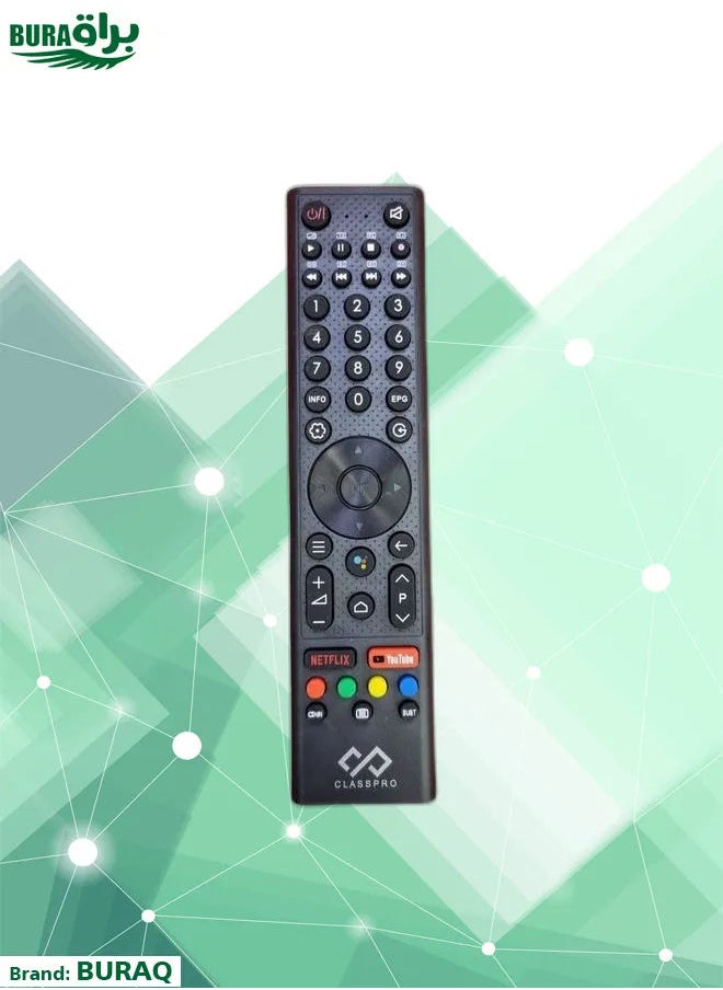BURAQ - HCE Replacement Remote Control Compatible with Chang hong TV, CHIQ TV, CLASS PRO TV. - Image 1